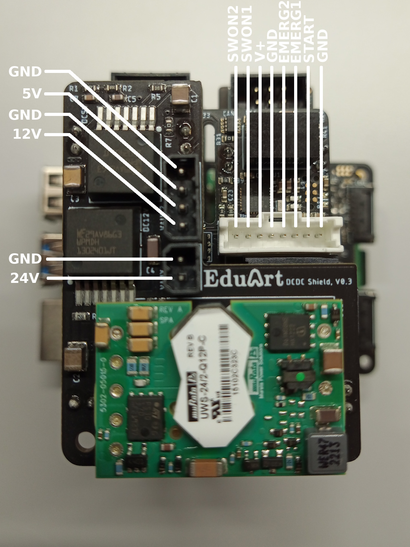 EduArt Power Module Pinout